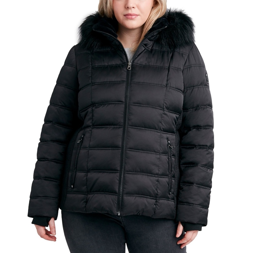 Nautica Women's Black Puffer Coat - Picture 2 of 12